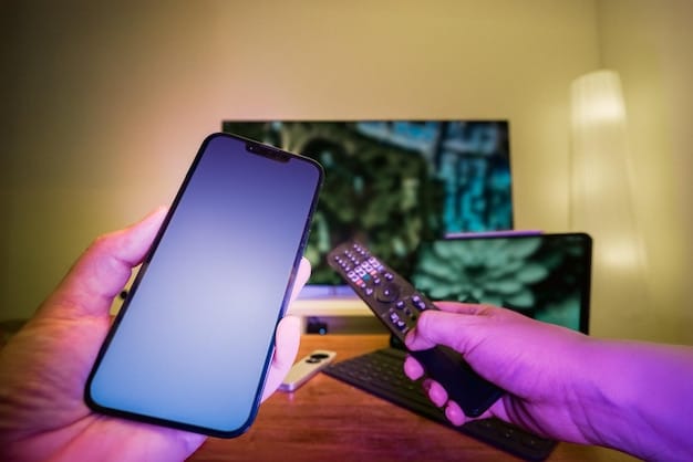 A hand holding a smartphone displaying the HBO Max app interface. The screen shows different subscription options with varying prices and features. A credit card is subtly visible in the background, symbolizing payment choices for the service.