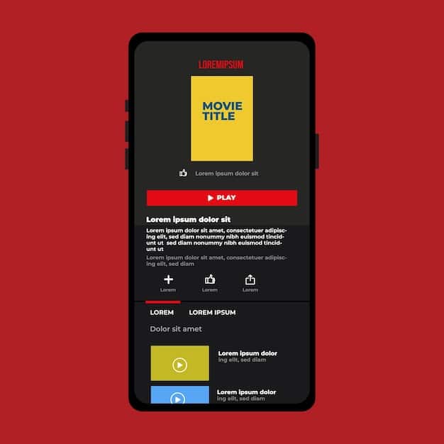A screenshot of the Netflix app on a mobile device, showing a movie title with a prominent download icon next to it, indicating the option for offline viewing.