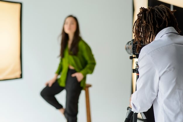 A behind-the-scenes photo of a director arguing with a studio executive on set. The director looks passionate and determined, while the executive appears skeptical and pragmatic.