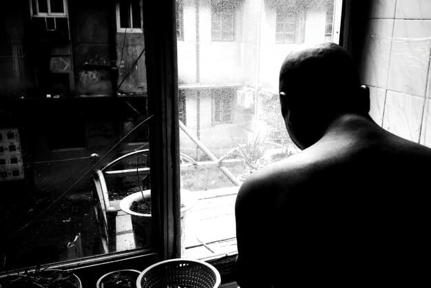 A black and white still from Alfred Hitchcock's 