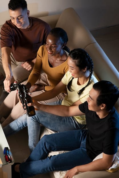 A diverse group of filmmakers collaborating on set, including people of different ethnicities, genders, and ages, highlighting the importance of inclusivity behind the camera.