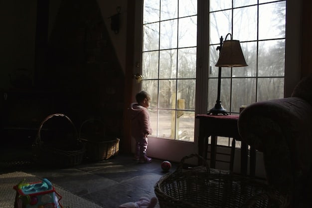A dimly lit scene inside the Creel House, showcasing Dustin, Max, and Steve examining clues related to Vecna's origins. The atmosphere is eerie and suspenseful.