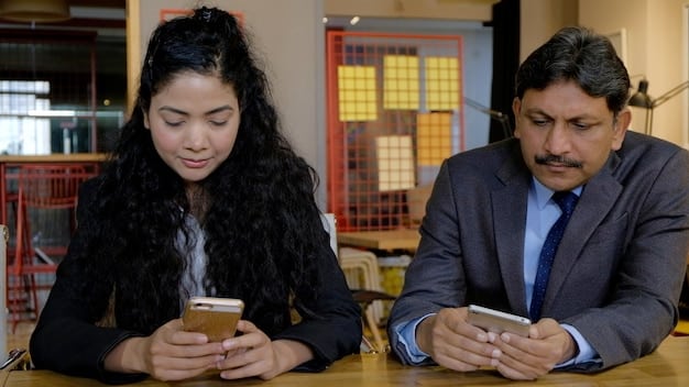 A close-up shot of Shiv Roy on the phone, with a concerned and calculating expression, as she navigates a business deal amidst the unfolding family tragedy.