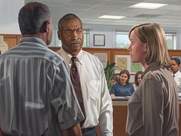 Medium shot of Gerri Kellman addressing a group of Waystar RoyCo executives, her expression a mixture of concern and determination. The scene should convey a sense of urgency and uncertainty.