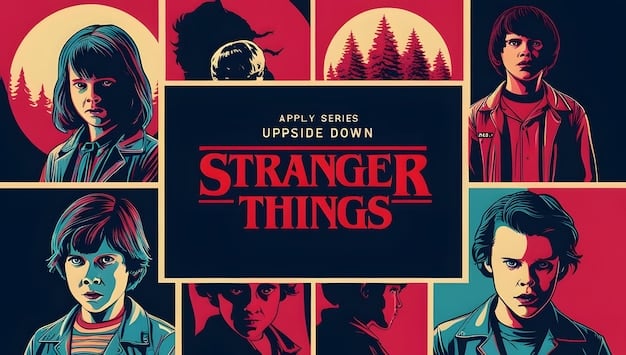 A collage of Netflix original series, including scenes from 