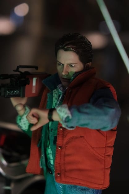 A behind-the-scenes shot of a film set during a period of intense activity, with crew members working on various aspects of production. The scene is chaotic yet organized, with cameras, lighting equipment, and actors in costume visible, portraying the complexity of filmmaking.