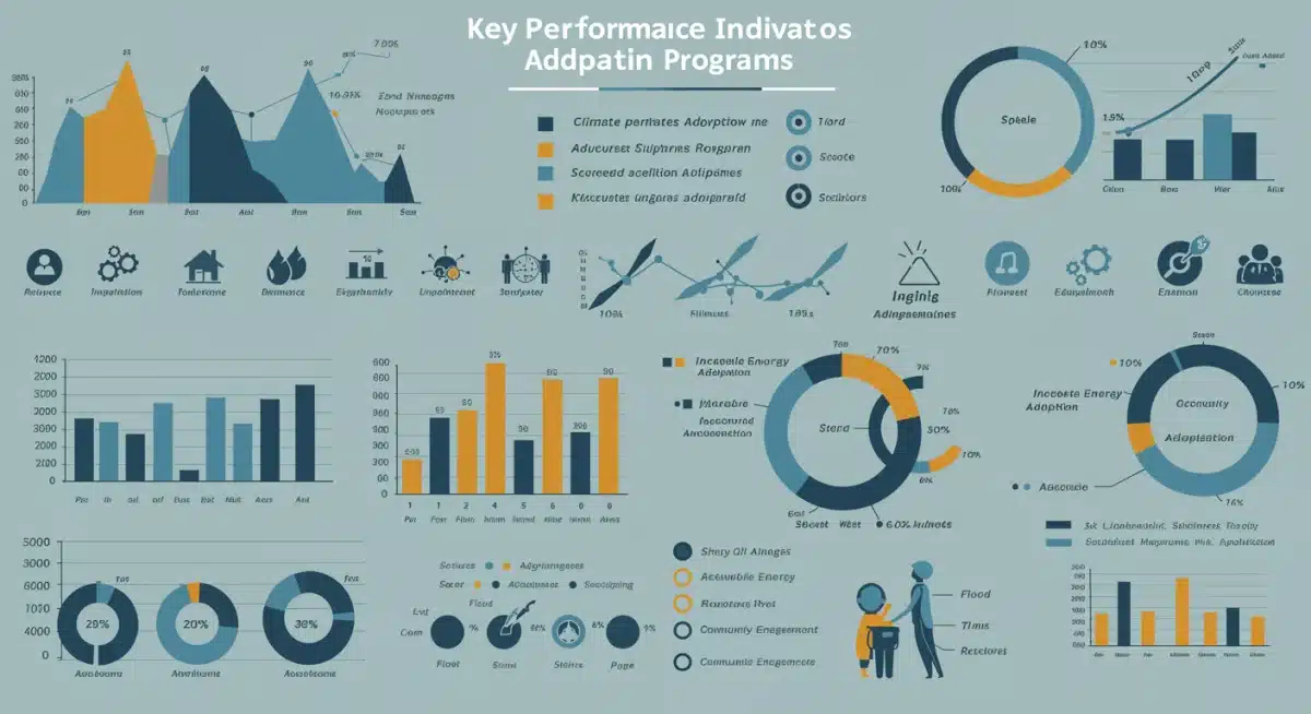 Key performance indicators and metrics for climate adaptation program evaluation