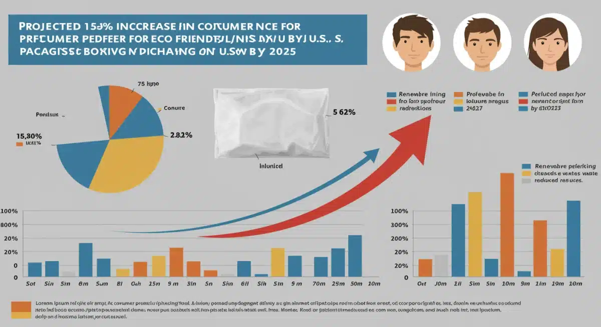 Chart showing 15% projected consumer shift to eco-friendly packaging by 2025