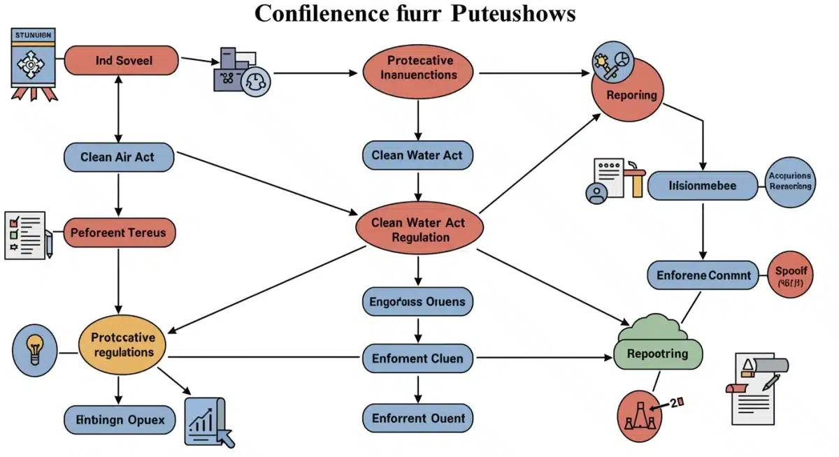 Environmental compliance flowchart for businesses navigating EPA regulations