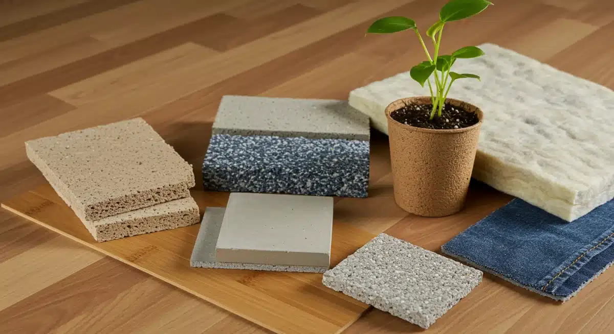 Assortment of innovative sustainable building materials