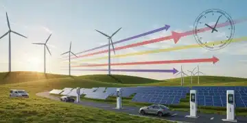 Diverse renewable energy sources across the United States, illustrating urgent transition efforts