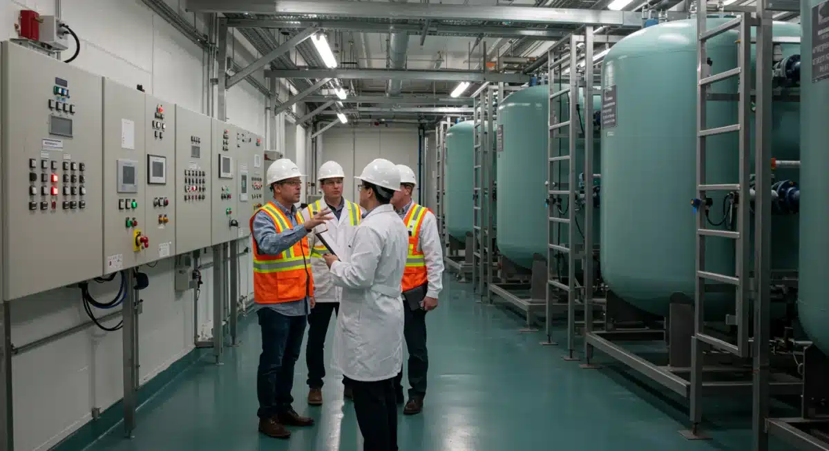 Advanced water recycling facility engineers monitoring systems