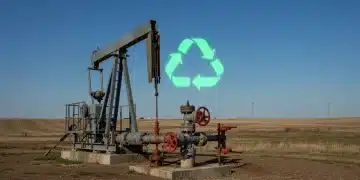 Natural gas wellhead under clear sky, symbolizing new EPA methane regulations and their impact on energy costs.