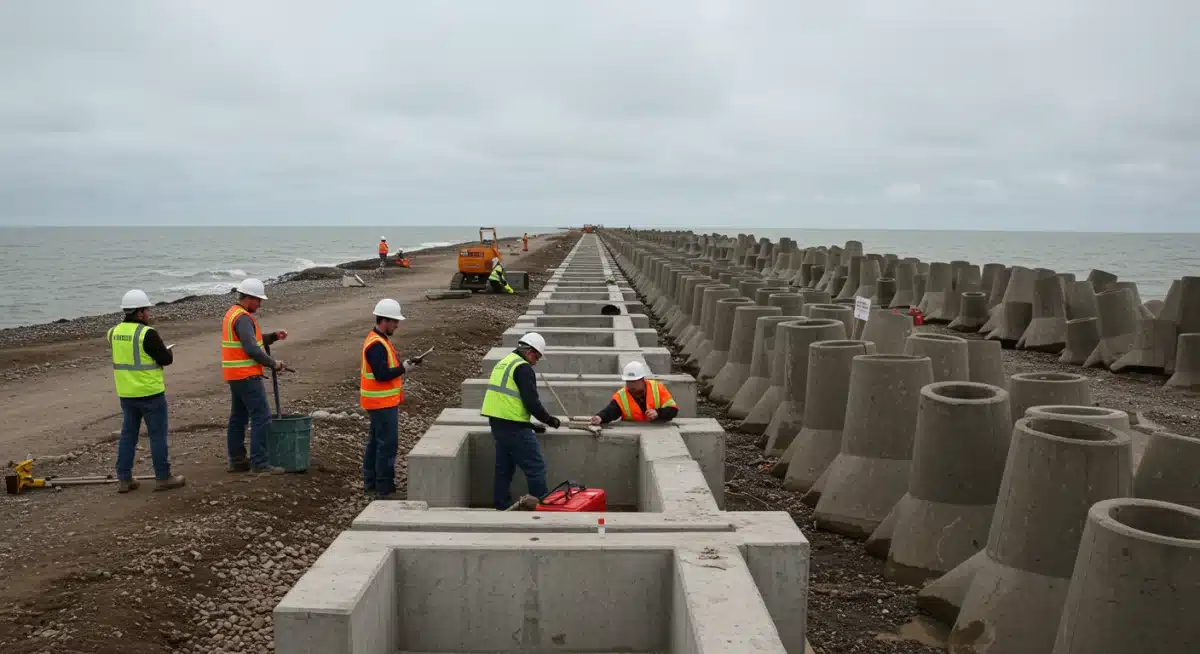 Coastal infrastructure development for climate resilience