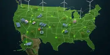 The Green Grid: 5 U.S. States Leading the 2026 Transition to 70% Renewable Energy with solar panels and wind turbines