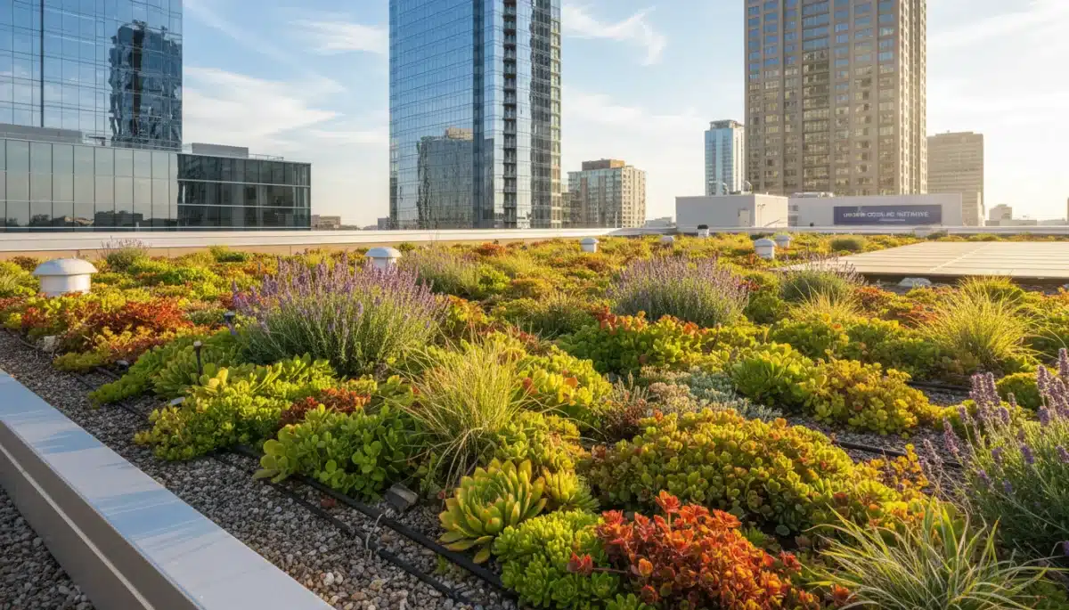 Green roof on urban building, an innovative solution for cooling city temperatures