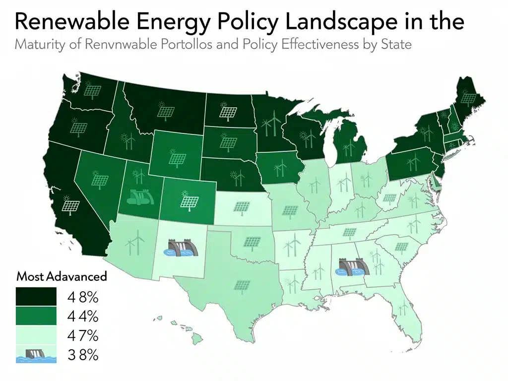 US States’ Renewable Energy Portfolios: Effective Policies for 2026 Climate Goals